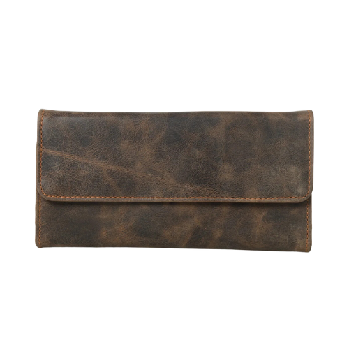 Rustic Vintage Leather Clutch