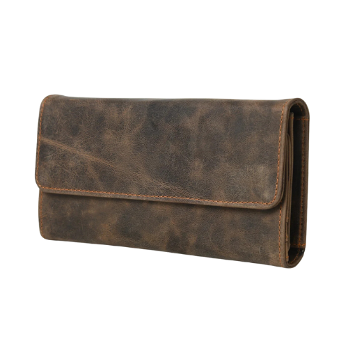 Rustic Vintage Leather Clutch