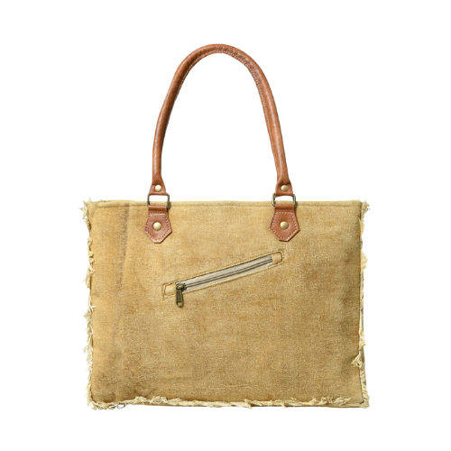 Scandinavian Grace Canvas Shoulder Tote